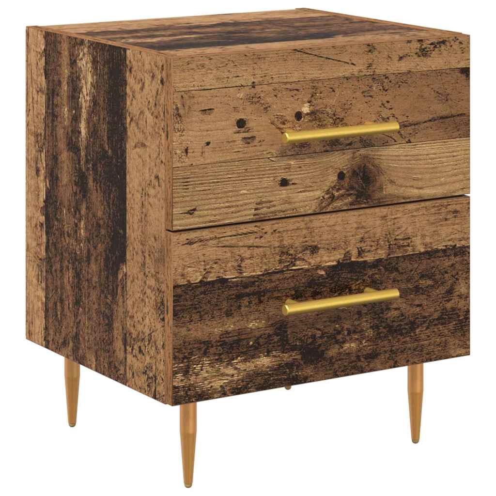 vidaXL Bedside Cabinet Old Wood 40 x 35 x 47.5 cm Engineered Wood 2