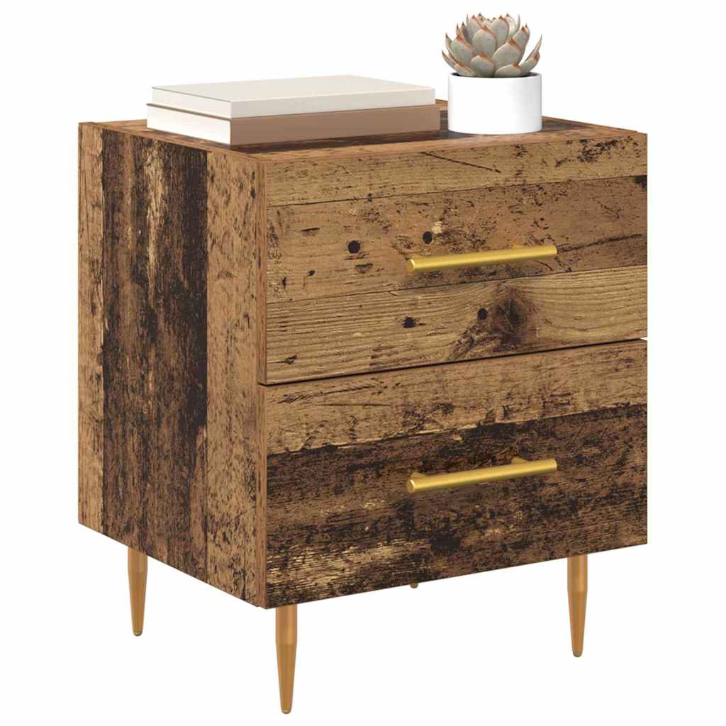 vidaXL Bedside Cabinet Old Wood 40 x 35 x 47.5 cm Engineered Wood 3