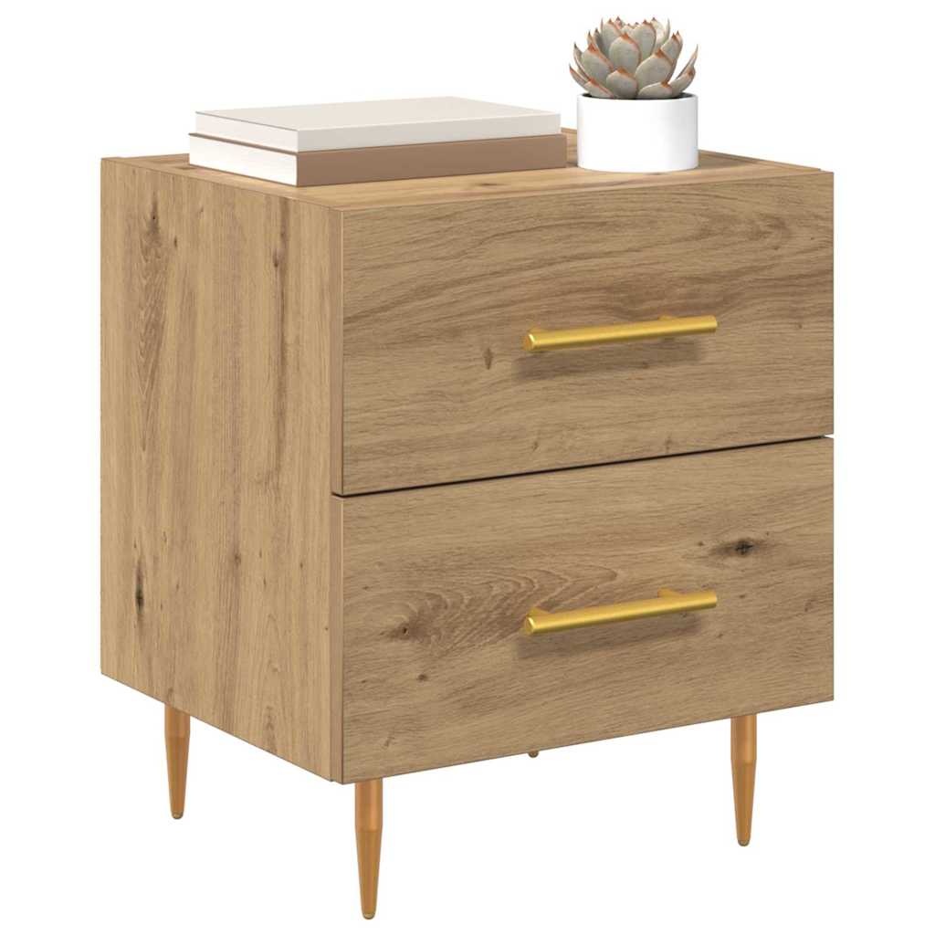 vidaXL Bedside Cabinet Artisan Oak 40 x 35 x 47.5 cm Engineered Wood 3