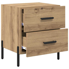 vidaXL Bedside Cabinet 2 pcs Artisan Oak 40 x 35 x 47.5 cm 5