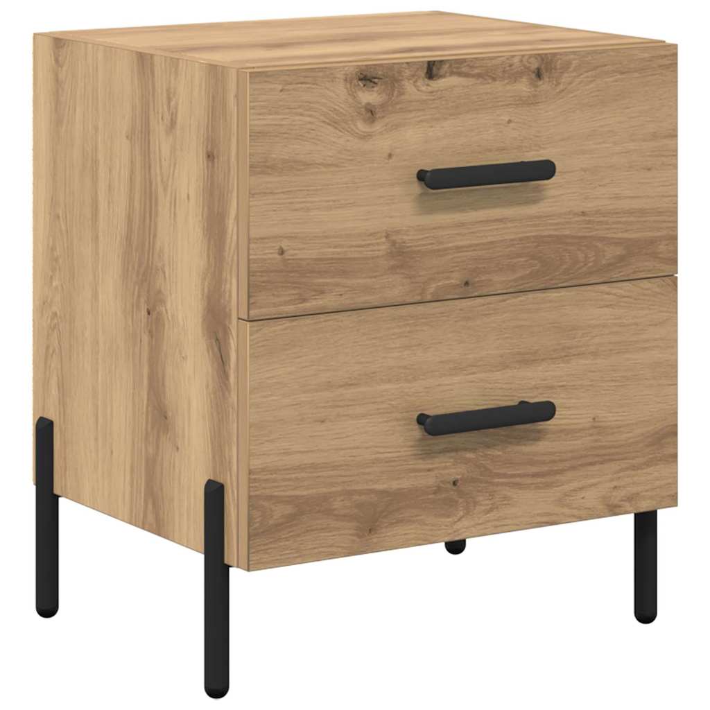 vidaXL Bedside Cabinet 2 pcs Artisan Oak 40 x 35 x 47.5 cm 6