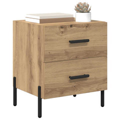 vidaXL Bedside Cabinet 2 pcs Artisan Oak 40 x 35 x 47.5 cm 3