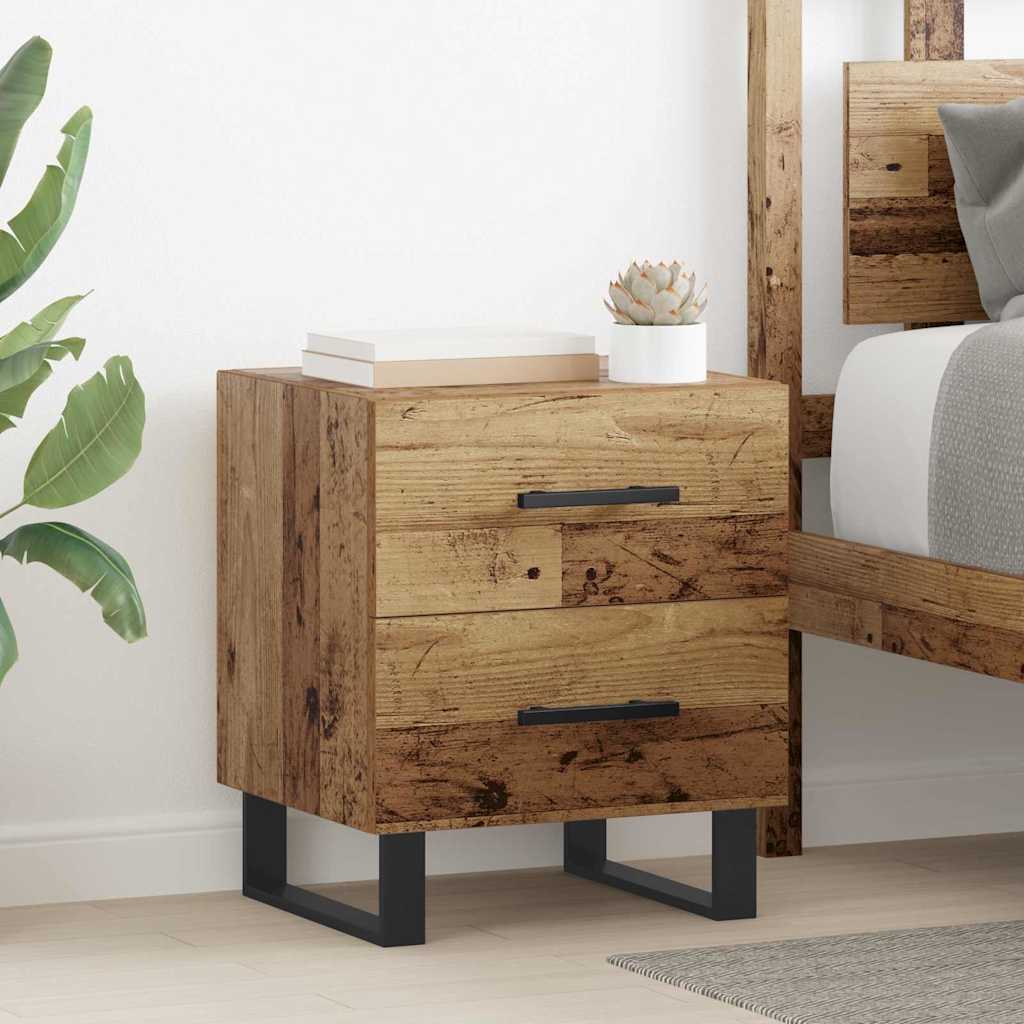vidaXL Bedside Cabinet Old Wood 40 x 35 x 47.5 cm Engineered Wood 1