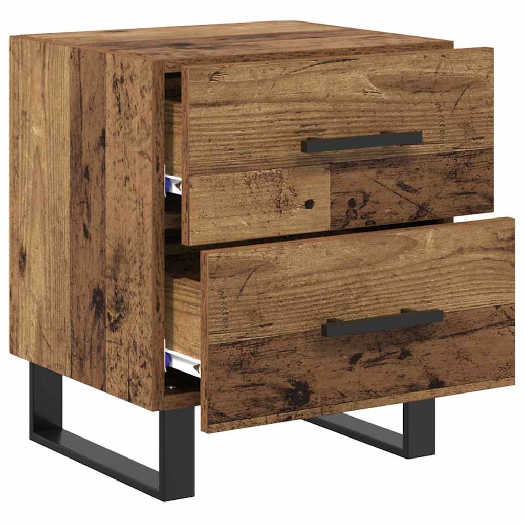 vidaXL Bedside Cabinet Old Wood 40 x 35 x 47.5 cm Engineered Wood 5
