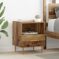 vidaXL Bedside Table Brown 40 x 35 x 47.5 cm Engineered Wood 1
