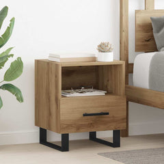 vidaXL Bedside Cabinet Artisan Oak 40 x 35 x 47.5 cm Engineered Wood 1
