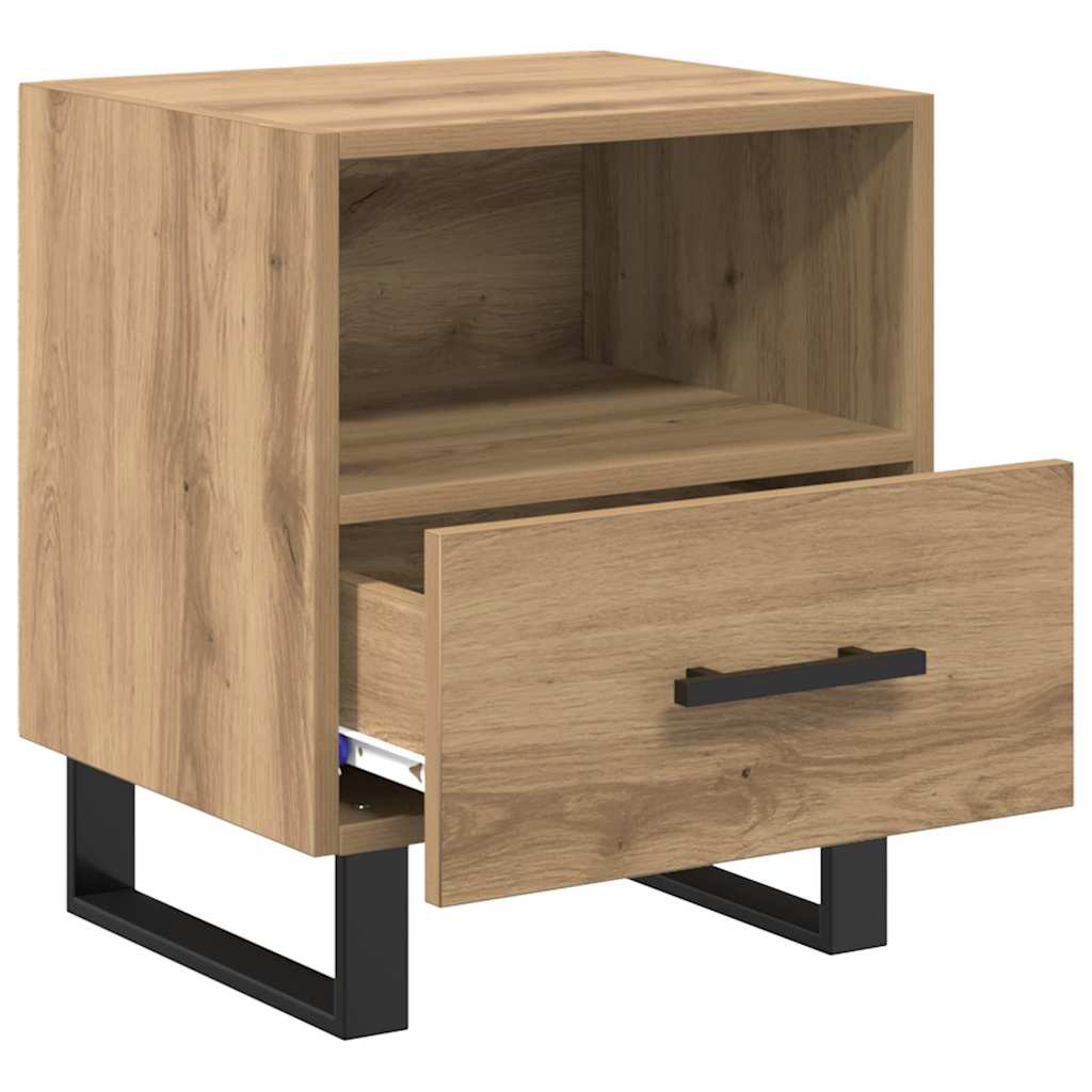 vidaXL Bedside Cabinet Artisan Oak 40 x 35 x 47.5 cm Engineered Wood 5