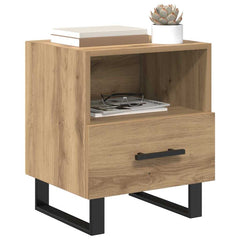 vidaXL Bedside Cabinet Artisan Oak 40 x 35 x 47.5 cm Engineered Wood 3