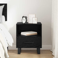 vidaXL Bedside Cabinet Black Oak 40 x 35 x 47.5 cm Engineered Wood 4
