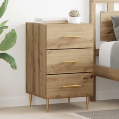 Bedside Cabinet 40x40x66 cm Engineered Wood Artisan oak