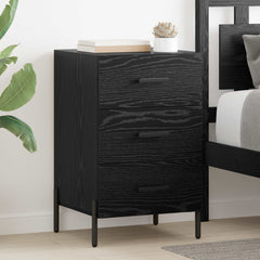 vidaXL Bedside Cabinet Black Oak 40 x 40 x 66 cm Engineered Wood 1