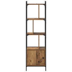 vidaXL Bookcase 6-Tier 44.5 x 30 x 154.5 cm Engineered Wood Old Wood 6