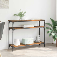 vidaXL Console Table Old Wood 100 x 29 x 75 cm Engineered Wood 1