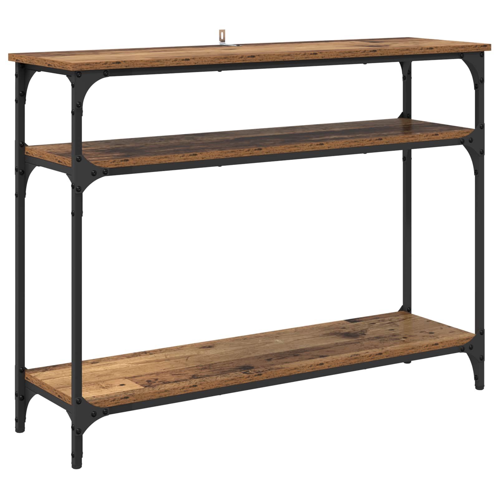 vidaXL Console Table Old Wood 100 x 29 x 75 cm Engineered Wood 2