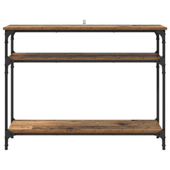 vidaXL Console Table Old Wood 100 x 29 x 75 cm Engineered Wood 5