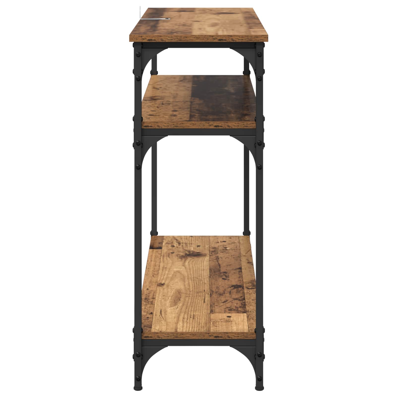 vidaXL Console Table Old Wood 100 x 29 x 75 cm Engineered Wood 6