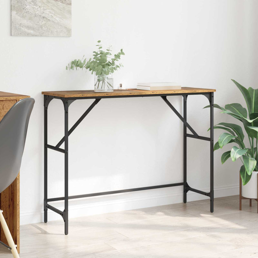 Console Table 75 x 32 x Engineered Wood in Old Wood