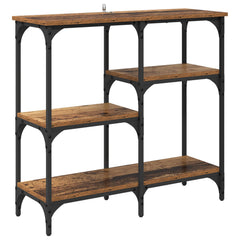 vidaXL Console Table Old Wood 80 x 29 x 75 cm Engineered Wood 2