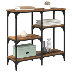 vidaXL Console Table Old Wood 80 x 29 x 75 cm Engineered Wood 3