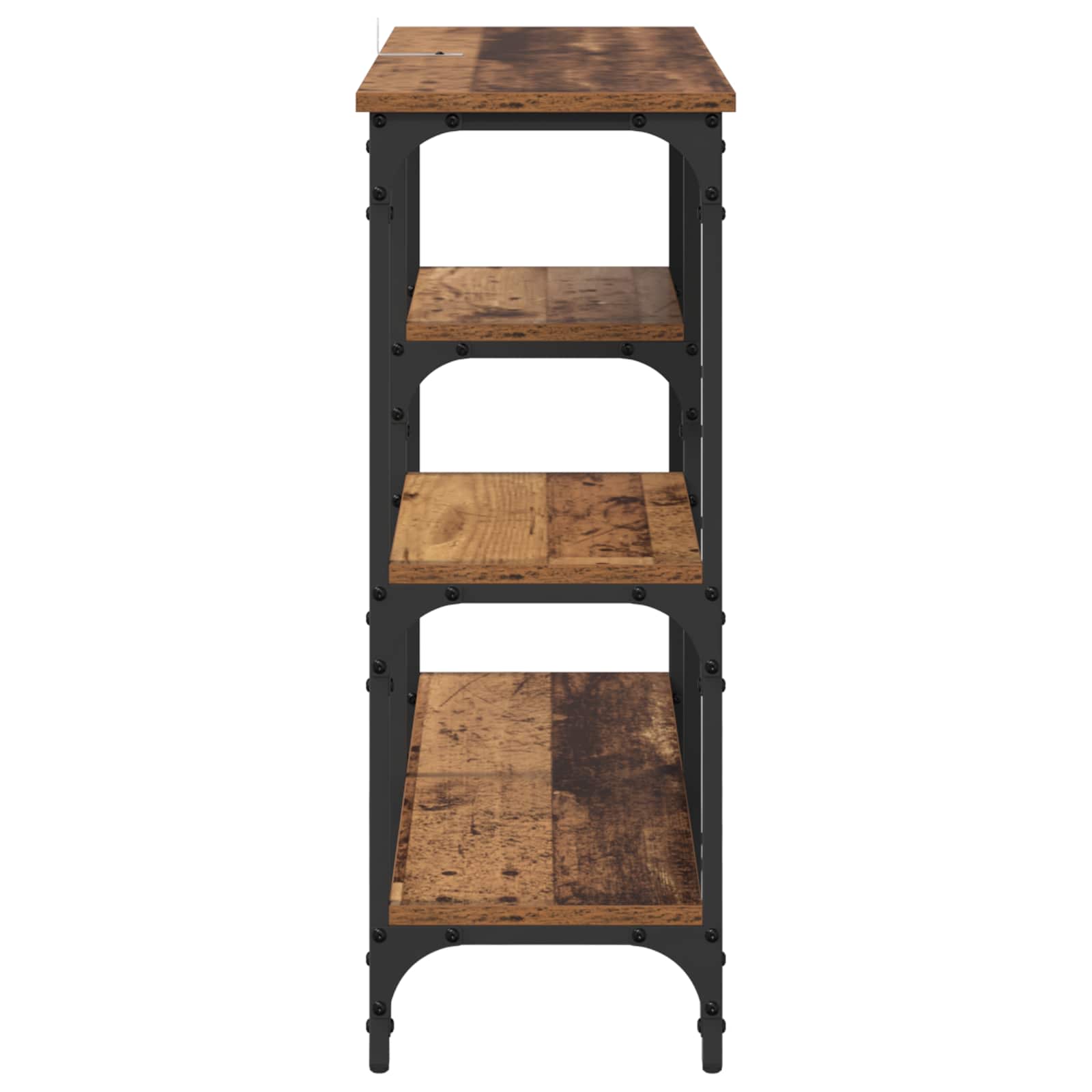 vidaXL Console Table Old Wood 80 x 29 x 75 cm Engineered Wood 6