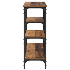 vidaXL Console Table Old Wood 80 x 29 x 75 cm Engineered Wood 6