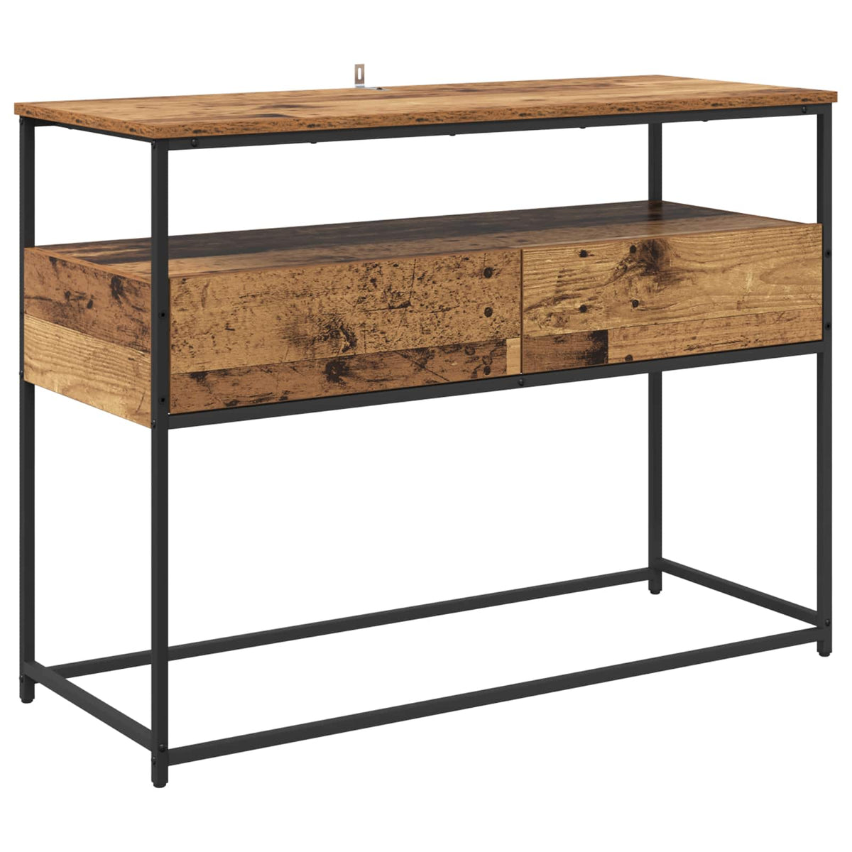 Console Table 75x40x75 cm Engineered Wood Old wood 100 cm