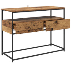 vidaXL Console Table Old Wood 100 x 40 x 75 cm Engineered Wood 5