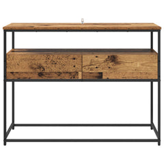 vidaXL Console Table Old Wood 100 x 40 x 75 cm Engineered Wood 6