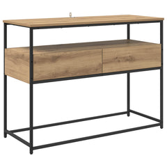 vidaXL Console Table Artisan Oak 100 x 40 x 75 cm Engineered Wood 2