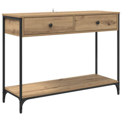 vidaXL Console Table Artisan Oak 100 x 34.5 x 75 cm Engineered Wood 2