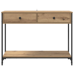 vidaXL Console Table Artisan Oak 100 x 34.5 x 75 cm Engineered Wood 6