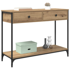 vidaXL Console Table Artisan Oak 100 x 34.5 x 75 cm Engineered Wood 3