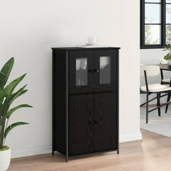Highboard 62x32x106,5 cm Engineered Wood Black oak