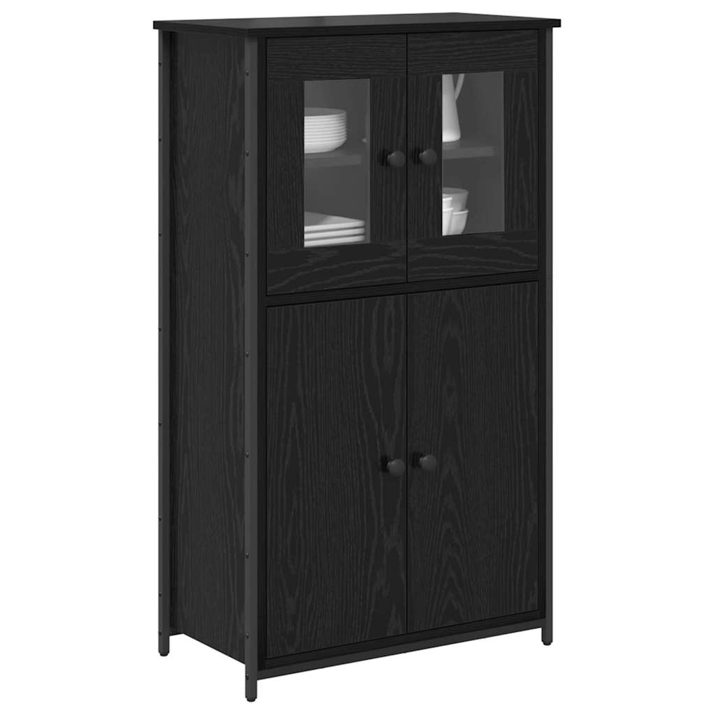 Highboard 62x32x106,5 cm Engineered Wood Black oak