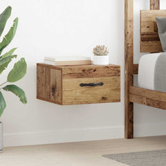 vidaXL Bedside Cabinet 2 pcs Old wood 35 x 35 x 20 cm Engineered Wood 1