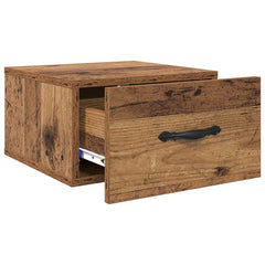 vidaXL Bedside Cabinet 2 pcs Old wood 35 x 35 x 20 cm Engineered Wood 5
