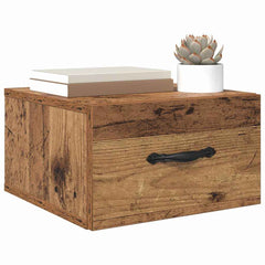 vidaXL Bedside Cabinet 2 pcs Old wood 35 x 35 x 20 cm Engineered Wood 3
