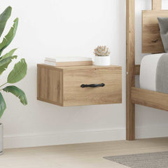 vidaXL Bedside Cabinet 2 pcs Artisan oak 35 x 35 x 20 cm 1