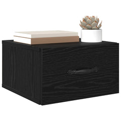 vidaXL Bedside Cabinet 2 pcs Black oak 35 x 35 x 20 cm Engineered Wood 3