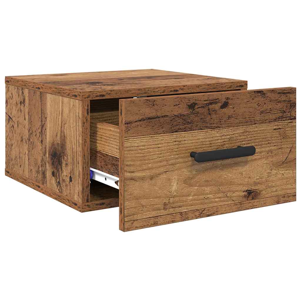 vidaXL Bedside Cabinet 2 pcs 35 x 35 x 20 cm Engineered Wood Old Wood 5