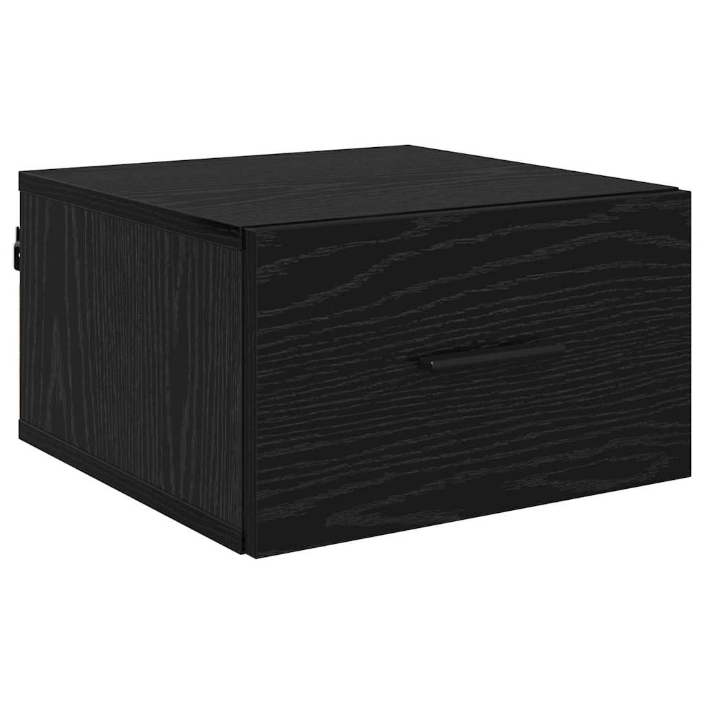 vidaXL Bedside Cabinet 2 pcs Black oak 35 x 35 x 20 cm Engineered Wood 6