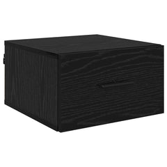 vidaXL Bedside Cabinet 2 pcs Black oak 35 x 35 x 20 cm Engineered Wood 6