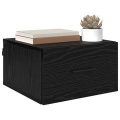 vidaXL Bedside Cabinet 2 pcs Black oak 35 x 35 x 20 cm Engineered Wood 3