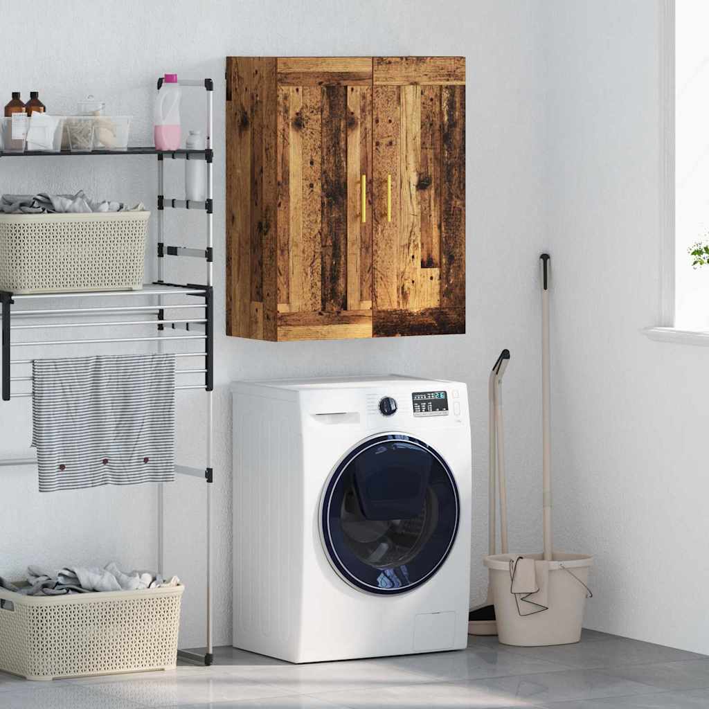 Wall Mounted Cabinet 69,5x34x90 cm Engineered Wood Old wood