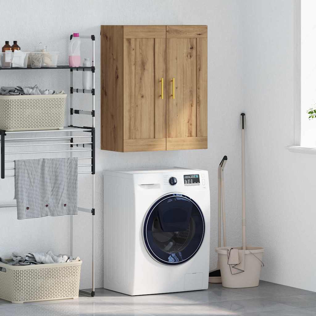 Wall Mounted Cabinet 69,5x34x90 cm Engineered Wood Artisan oak