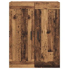 vidaXL Wall Mounted Cabinet Old Wood 69.5 x 34 x 90 cm Engineered Wood 6