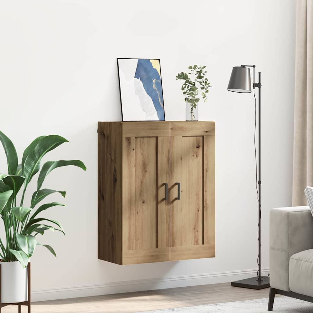 vidaXL Wall Mounted Cabinet Artisan Oak 69.5 x 34 x 90 cm 4