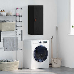 vidaXL Wall Mounted Cabinet Black Oak 34.5 x 34 x 90 cm 1