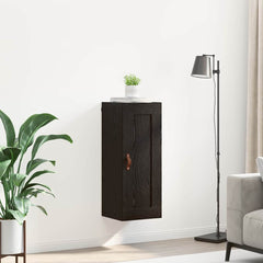 vidaXL Wall Mounted Cabinet Black Oak 34.5 x 34 x 90 cm 4