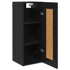 vidaXL Wall Mounted Cabinet Black Oak 34.5 x 34 x 90 cm 5